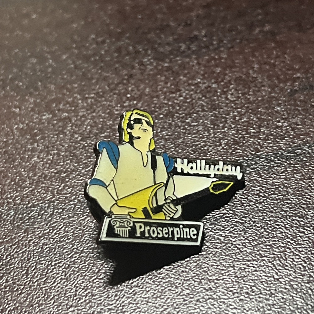Johnny Hallyday French Rock & Roll Singer Music Legend Prosperine Lapel Hat Pin